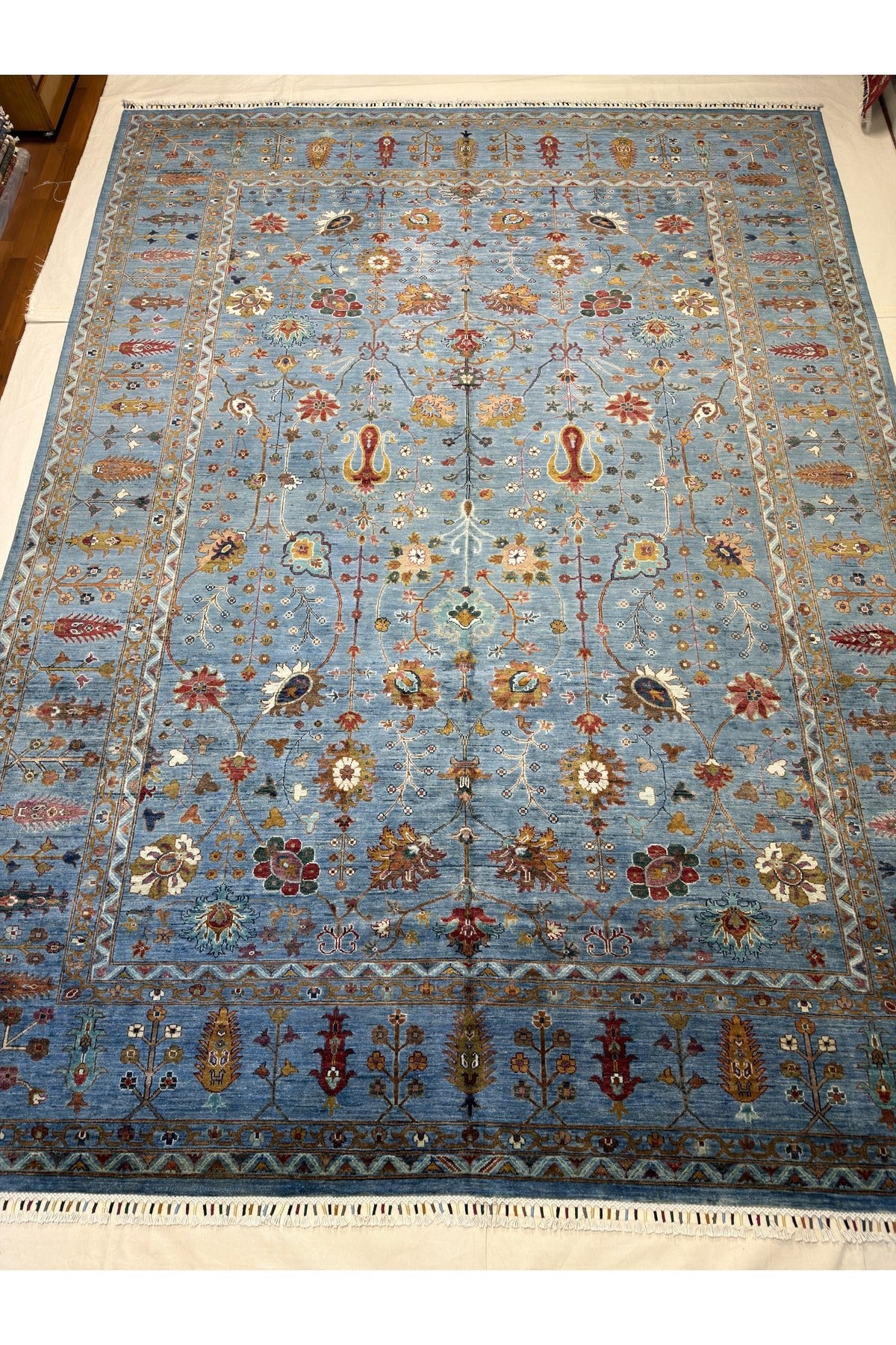Afgan Rug Hand-Woven 100% Wool Natural Dye Elsanat Eseri with Harika SULTANI Design - MALLTURK