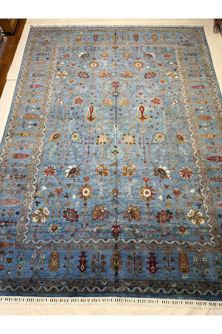 Afgan Rug Hand-Woven 100% Wool Natural Dye Elsanat Eseri with Harika SULTANI Design - MALLTURK