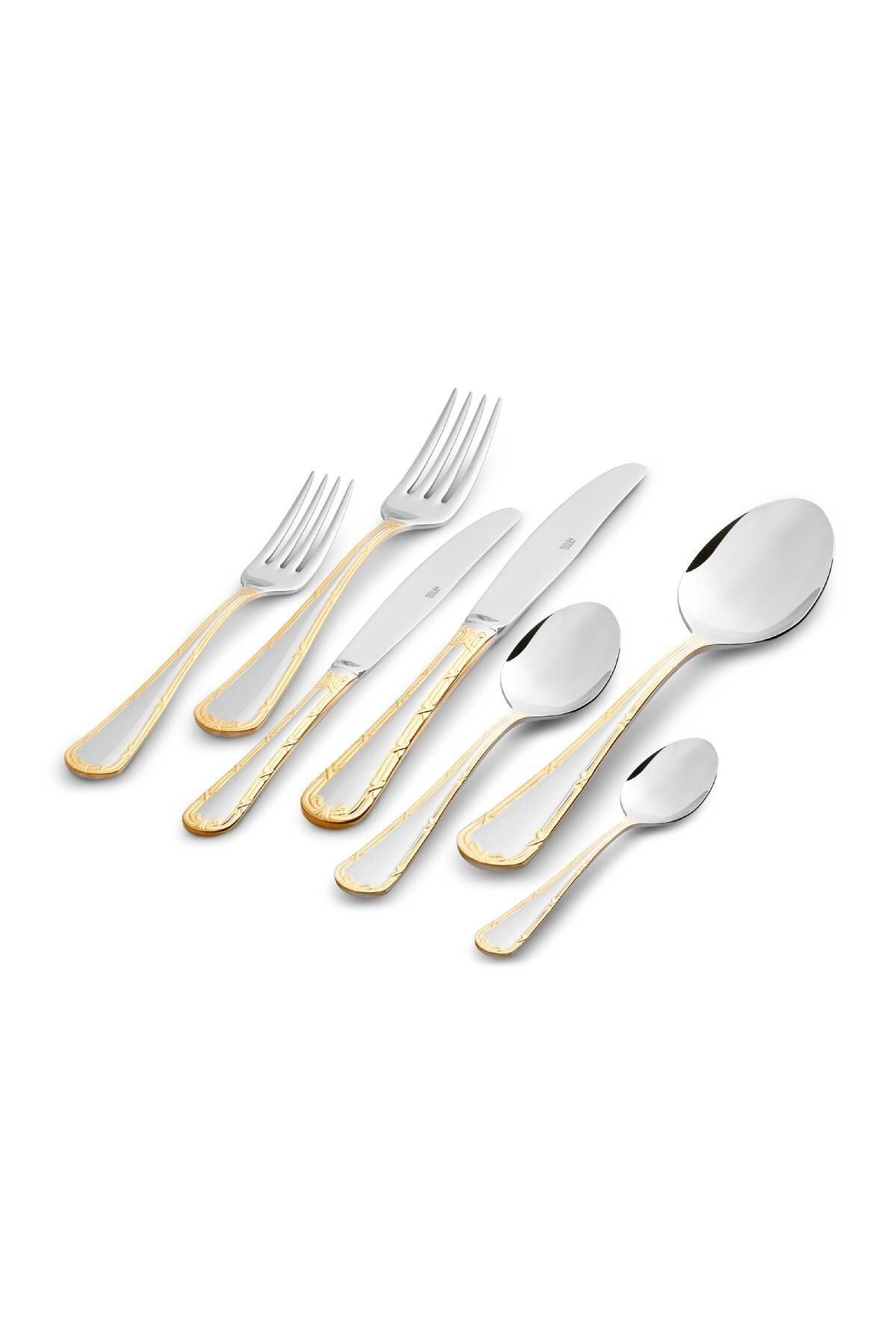 Karaca cumhuriyet yuzyili koleksiyonu atay 42 Piece 6 Place Setting Flatware Set - MALLTURK