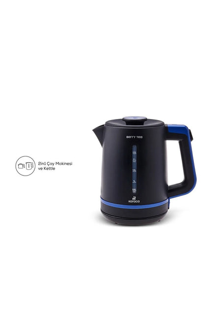 Karaca Berry Tea XL 2-in-1 Stainless Steel Tea Maker and Kettle (Blueberry) - MALLTURK