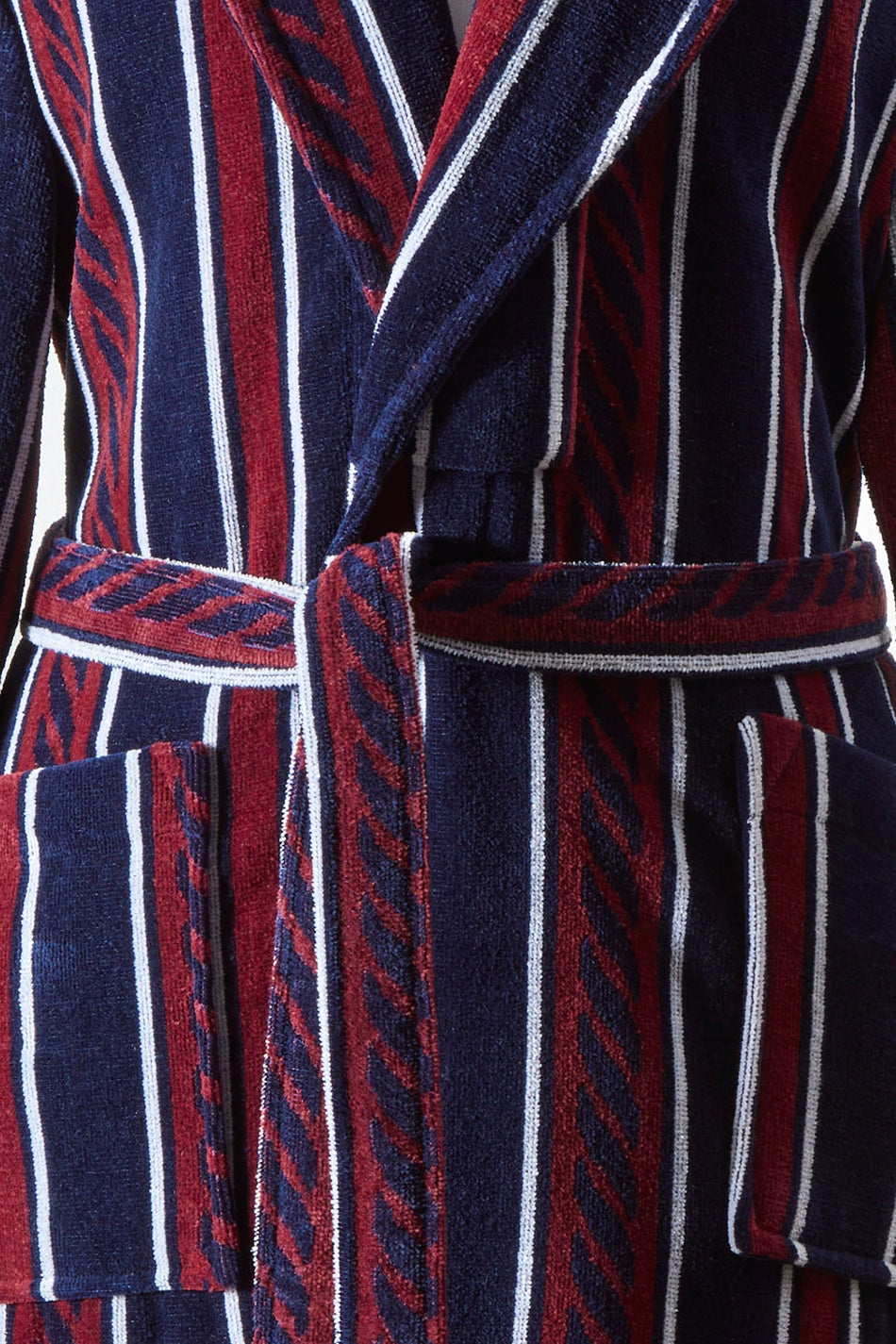 Ozdilek Hawai Marin Velvet Shawl Collar Bathrobe - MALLTURK
