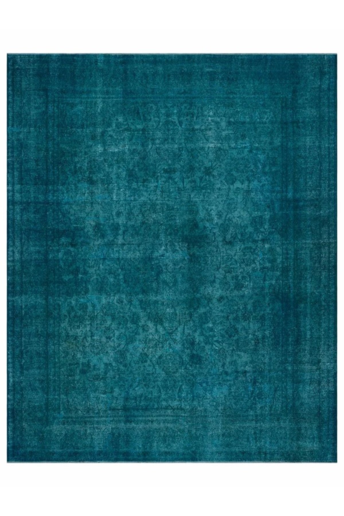 Apex Rug Distressed Vintage Rug XLarge Hand-Woven Natural Turquoise 29800 300 x 372 cm - MALLTURK