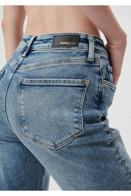 Mavi Cindy Shaded Gold Shape Jeans 100277-84421 - MALLTURK