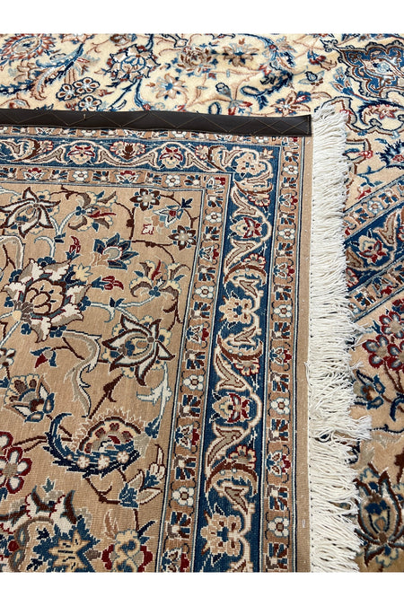 RD RAMAZAN DAG Hand Rug Art Hand-Woven Wool Blend Iranian Nain Rug Quality Magnificent Size 370x260 - MALLTURK