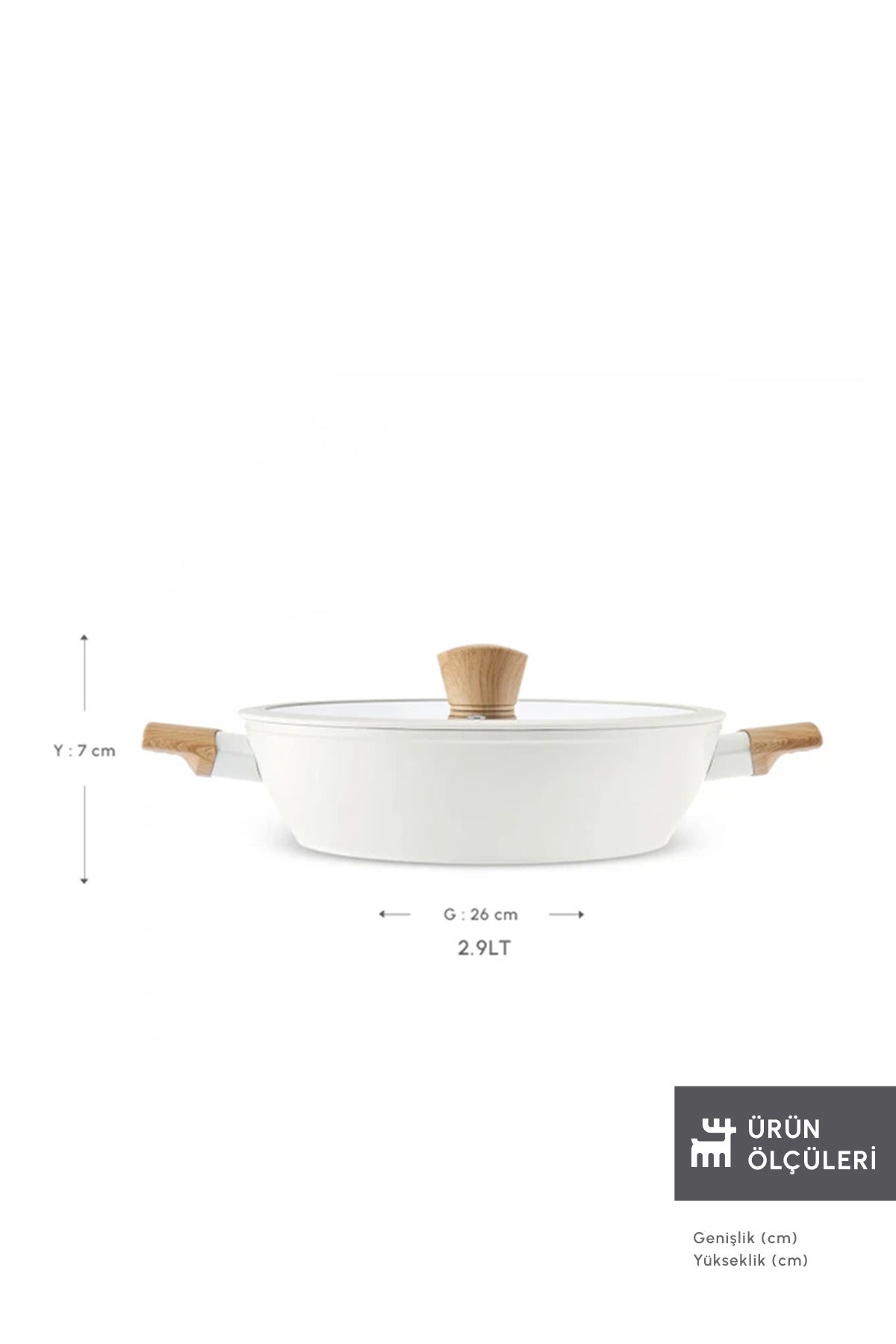 Karaca x Refika Swiss Crystal Almond Induction Compatible Saute Pan