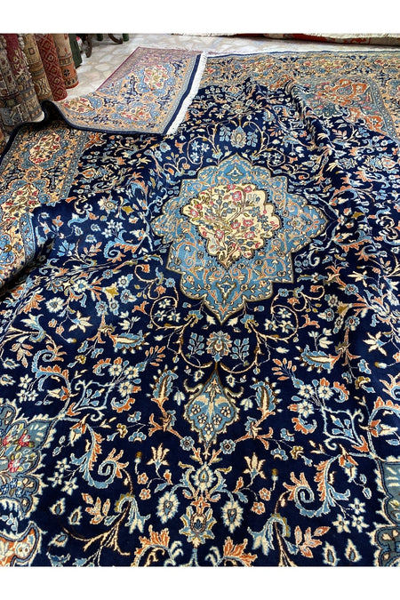 RD RAMAZAN DAG Hand Rug Art Hand-Woven Iranian kirman Rug Cotton Base Wool Weave olup Natural Dye - MALLTURK