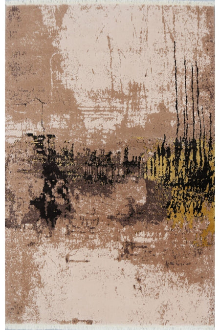 YUNSER CARPETS Yunser 100% Natural Special Loom-Woven Carpet Kayi 04 Gold - MALLTURK