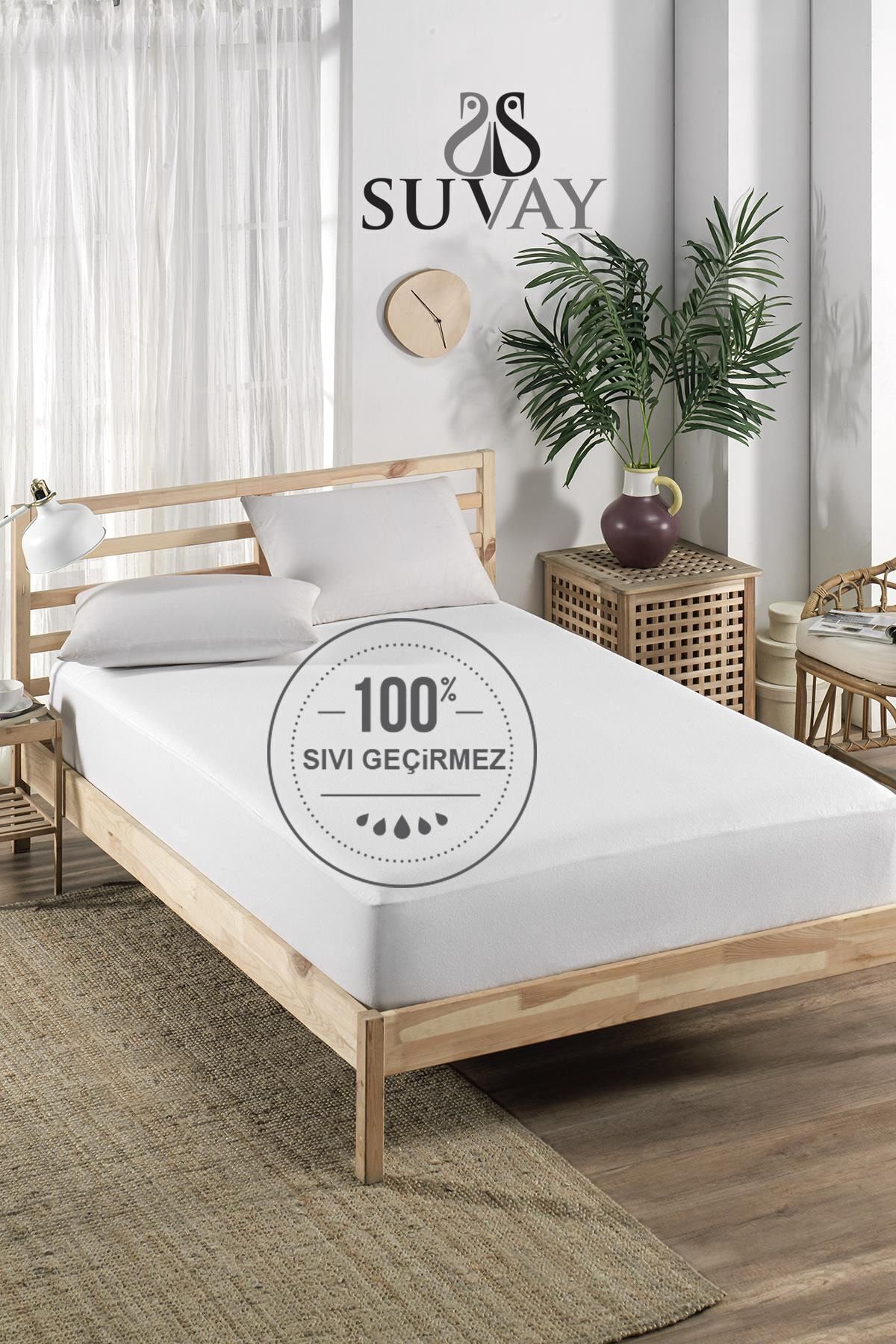 SUVAY Waterproof Cotton Fitted Mattress Protector - MALLTURK