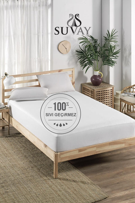 SUVAY Waterproof Cotton Fitted Mattress Protector - MALLTURK