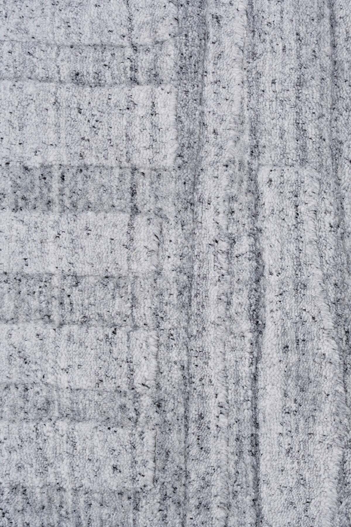 Naar Hali Mao KC 1717 Grey Modern Handwoven Bamboo Rug - MALLTURK