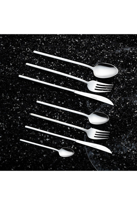 Emsan lora 84 Piece 12 Place Setting Boxed Flatware Set - MALLTURK