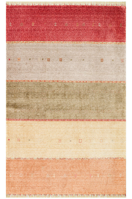 Eko Hali Zara ZR 11 Red Autumn is a special loom rug shaped by the intensive handiwork of women from Usak. - MALLTURK