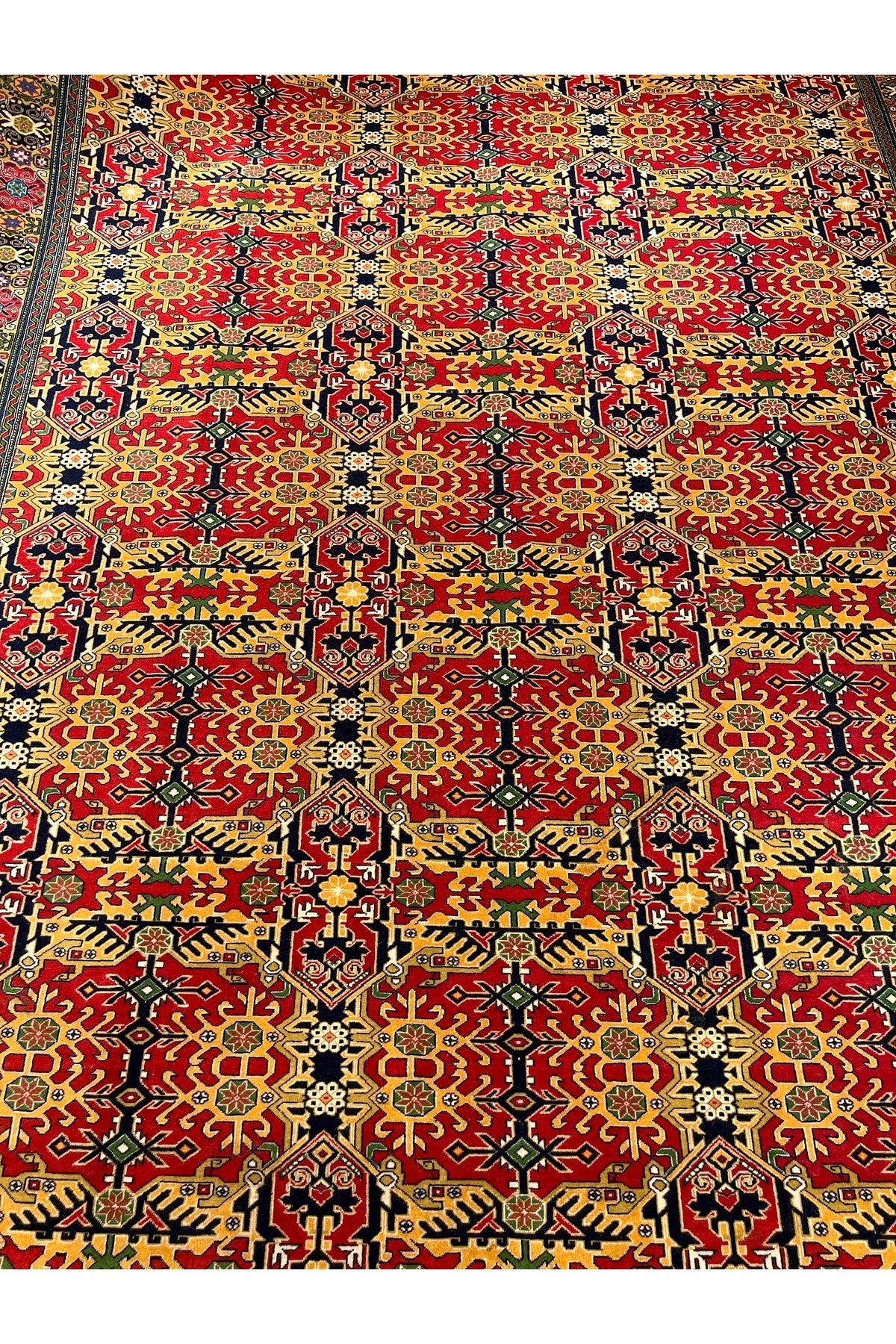 RD RAMAZAN DAG Hand Rug Art Hand-Woven Sumerbank Hereke Rug Sercuklu Design Size 300x200. - MALLTURK