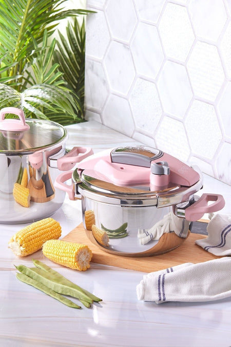 Karaca Perfect Pink induction Base Pressure Cooker Set 4.6 Lt - MALLTURK