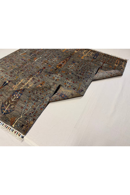 Afghan Rug Hand-Woven 100% Wool Natural Dye Tree of Life Design