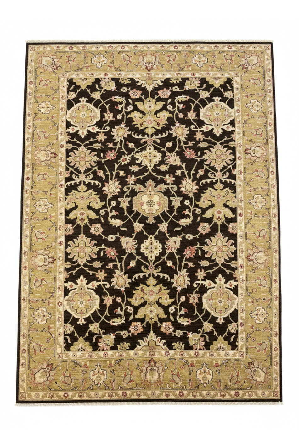 Vog Hali Antique Usak Patterned Carpet – Iranian Handwoven, Natural Wool and Vegetable Dyed, Special Production Living Room Carpet - MALLTURK