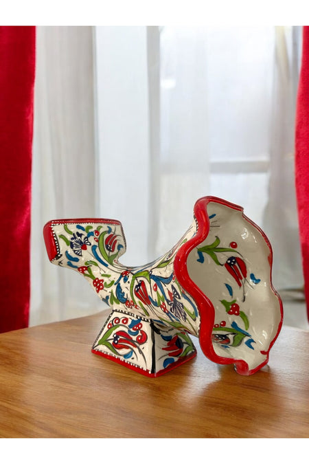 STORESZA Handmade Tile Red Gramofon Decorative Ceramic - Special Tasarim - MALLTURK