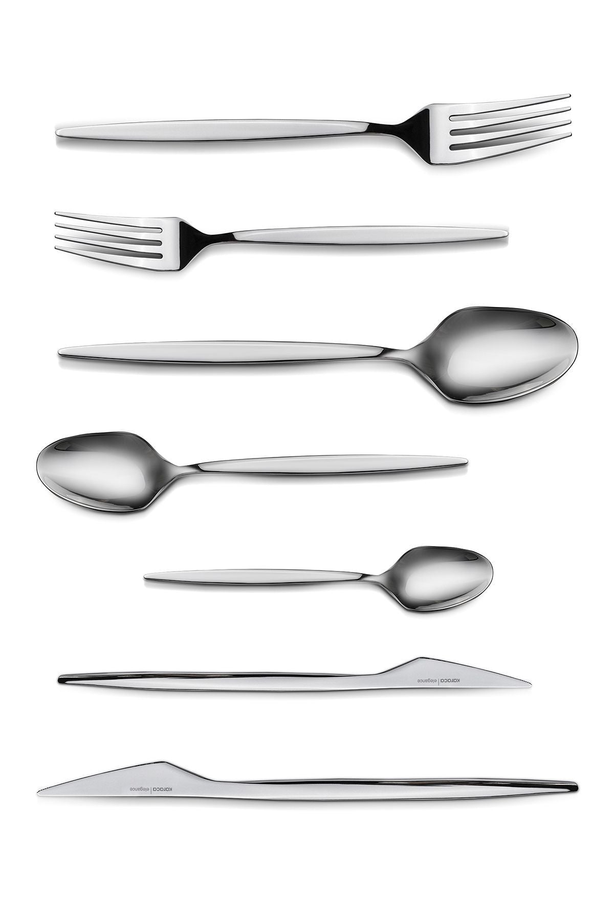 Karaca thor 84 Piece 12 Place Setting elegance Boxed Flatware Set - MALLTURK