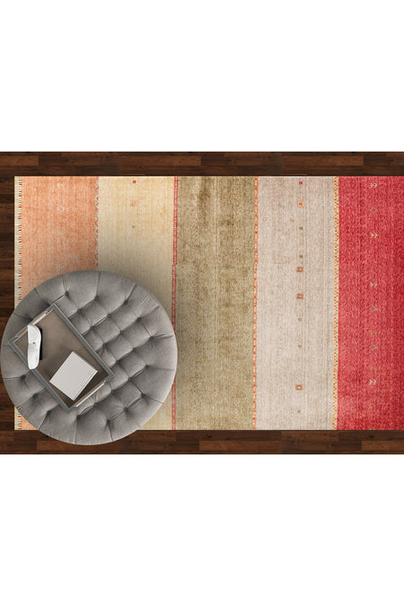 Eko Hali Zara ZR 11 Red Autumn is a special loom rug shaped by the intensive handiwork of women from Usak. - MALLTURK