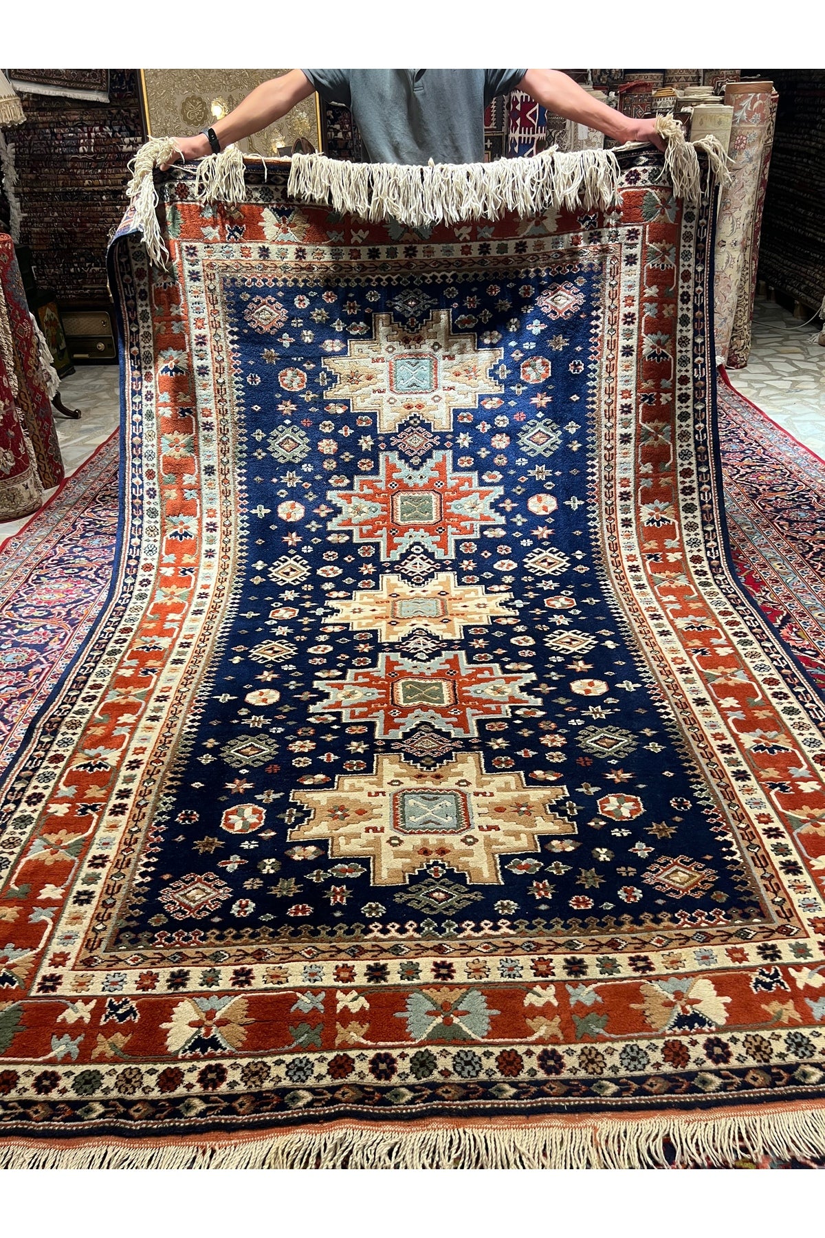 RD RAMAZAN DAG Hand Rug Art Hand-Woven Antik Izmir Yoruk Rug 290x183 - MALLTURK
