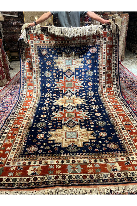 RD RAMAZAN DAG Hand Rug Art Hand-Woven Antik Izmir Yoruk Rug 290x183 - MALLTURK