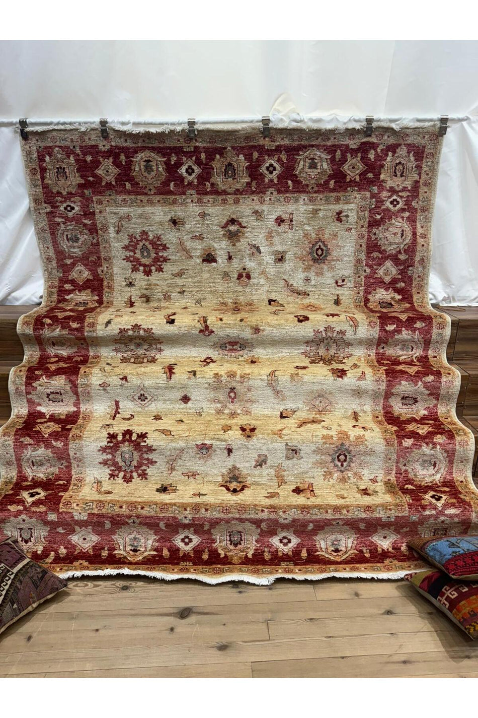 Sirvan Handwoven Afghan Usak Carpet - 215 x 266 - MALLTURK