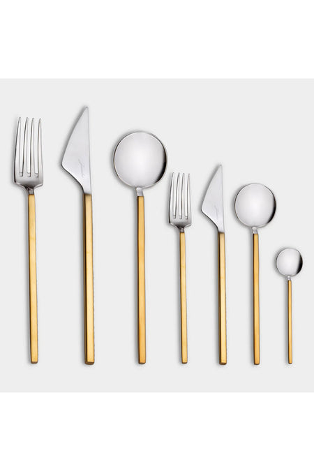 Jumbo 9100 altin 12 Place Setting 84 Piece Flatware Set - MALLTURK