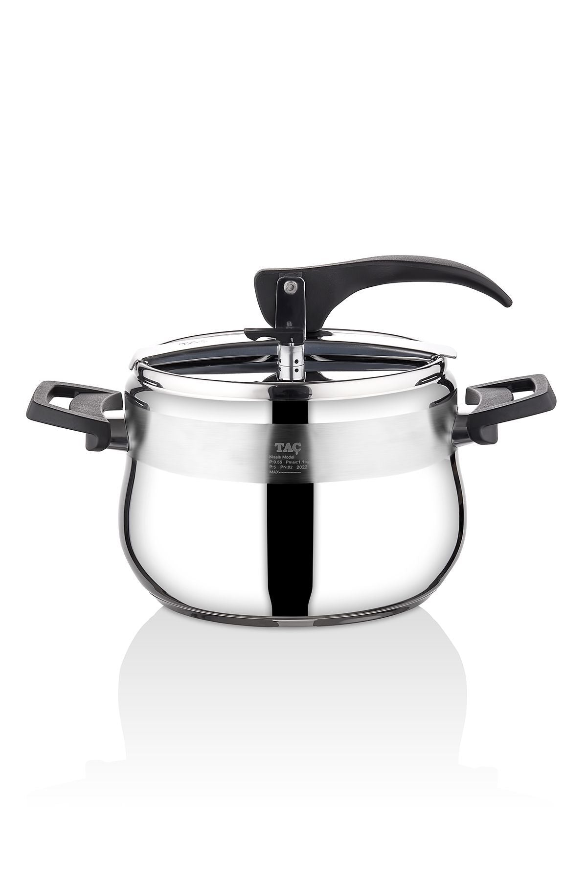 Tac Bengu Pro Pressure Cooker 8 Liters Black – Tac-4624 - MALLTURK
