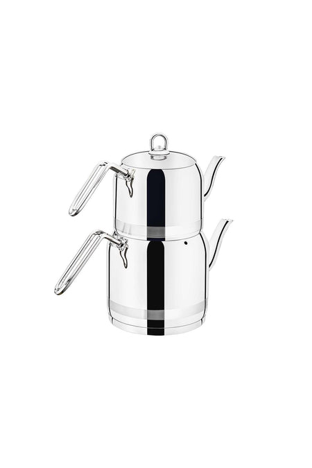 Evimsaray Ece Mega Size Teapot Set, Plain - MALLTURK