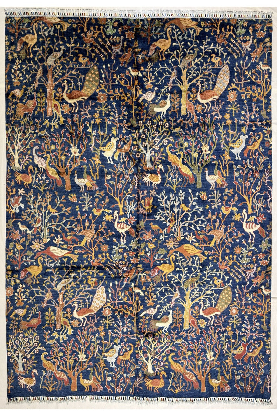 Afghan Handwoven Carpet, Zoo-themed Large Hall - Opportunity for those who want to own one. 100% Wool, Natural Dyes. - MALLTURK