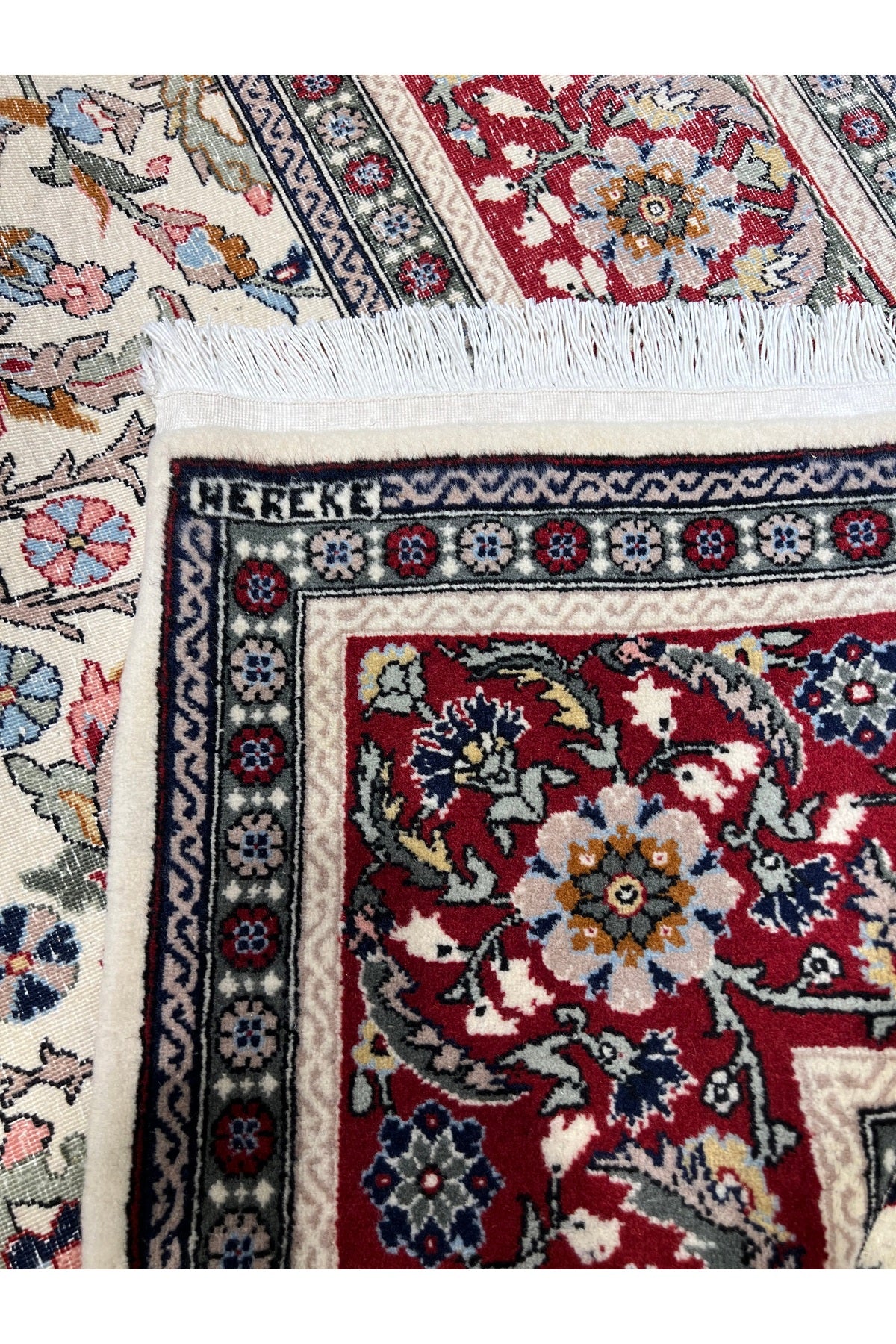 RD RAMAZAN DAG Hand Rug Art Hand-Woven Sumerbank Hereke Rug Signed Polonez Design Size 300x200 - MALLTURK