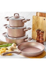 Karaca Biogranit Rose 7 Piece Cookware Set