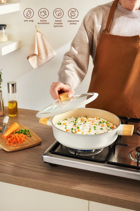 Emsan Swiss Crystal Saute Pan - MALLTURK