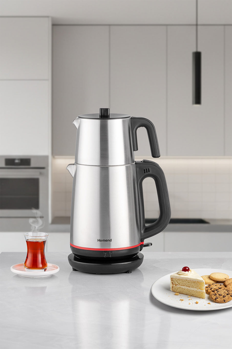 HOMEND Royaltea 1711h Stainless Steel Tea Maker, Black - MALLTURK