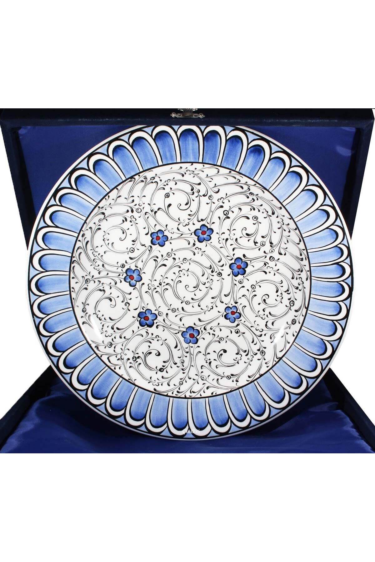 Cini Evi Traditional Gift 30cm Iznik Tile Plate - MALLTURK