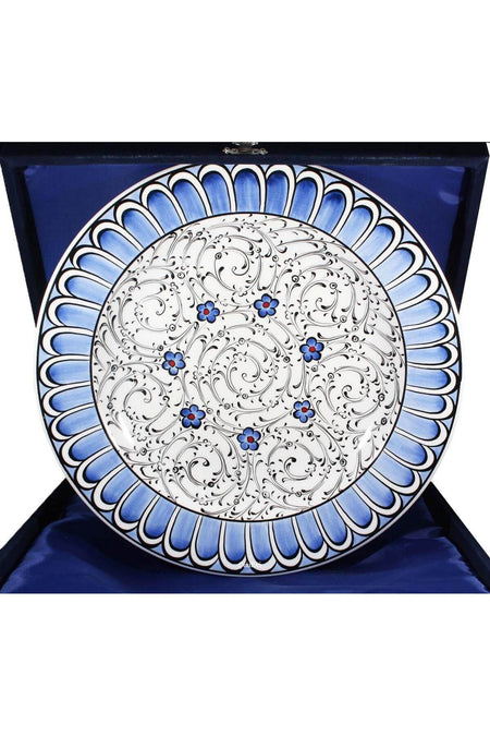 Cini Evi Traditional Gift 30cm Iznik Tile Plate - MALLTURK