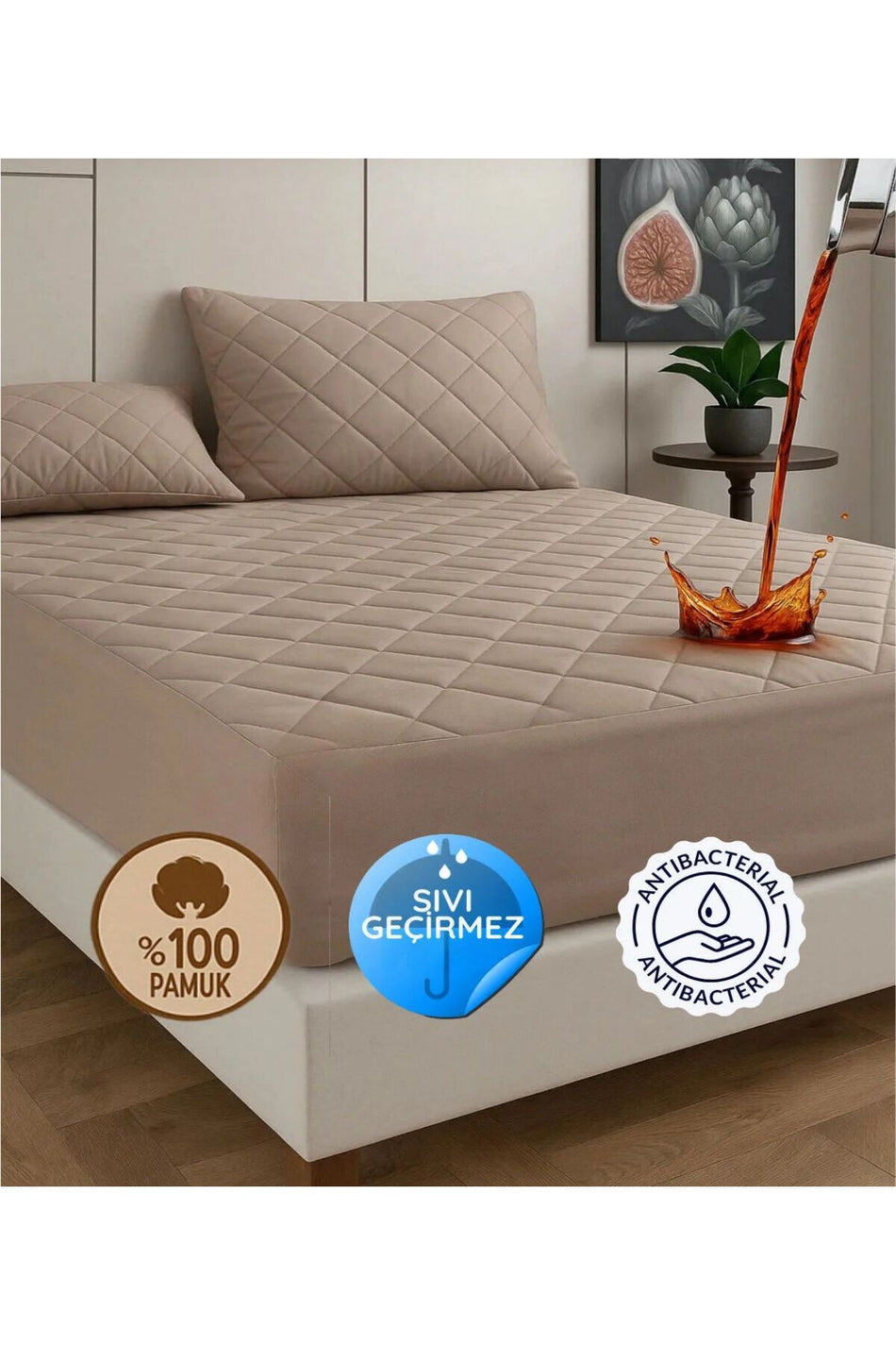 violacasa Waterproof Fitted Pillow Protector - MALLTURK