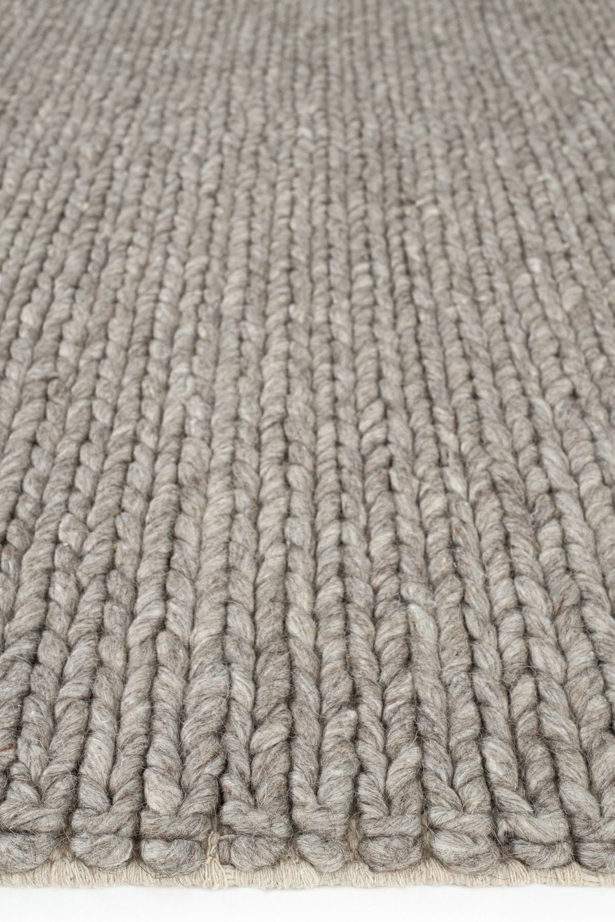 Cool Rug Elegance Brown Wool Rug Natural Living Room Rug Hallway Rug Runner Hand-Woven Rug Knitted Handmade Rug