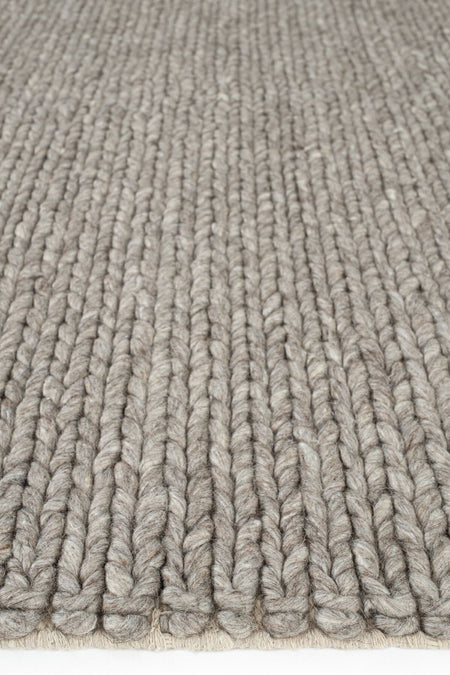 Cool Rug Elegance Brown Wool Rug Natural Living Room Rug Hallway Rug Runner Hand-Woven Rug Knitted Handmade Rug