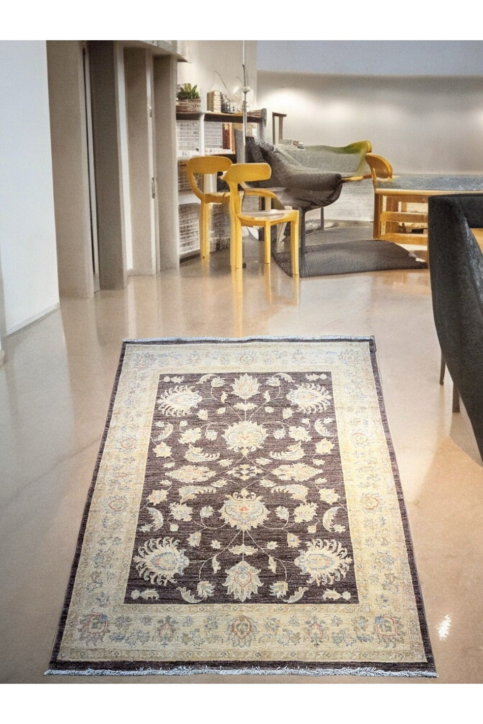 SIRVAN Rug Hand-Woven Afghan Usak Rug - 200x150 - MALLTURK