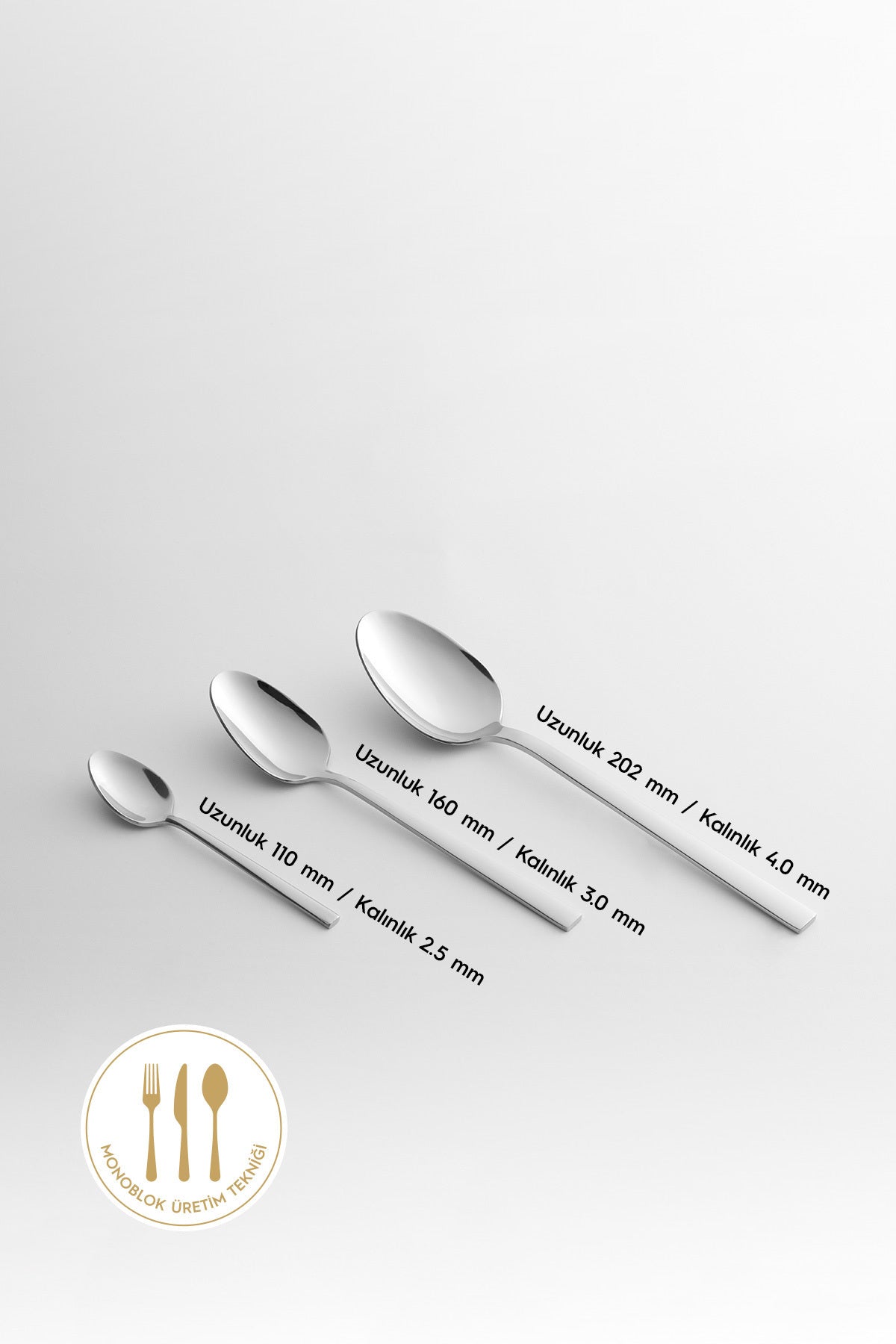Nehir dalyan Plain 12 Place Setting 60 Piece Boxed Fork Spoon Set - MALLTURK