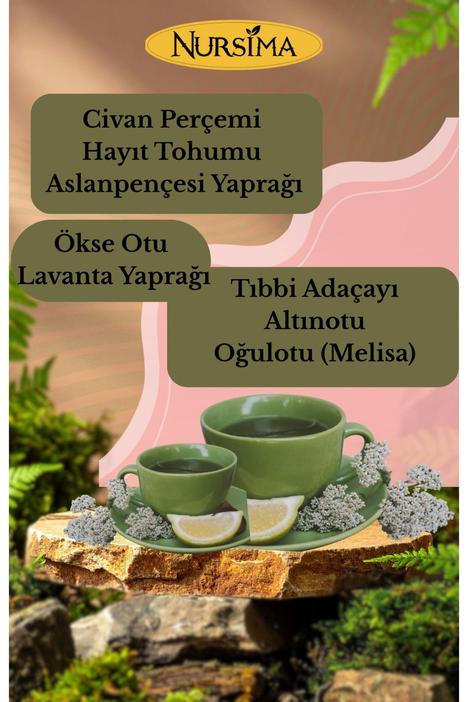 Tisana all'achillea Nursima – 20 bustine filtro | Miscela naturale di erbe