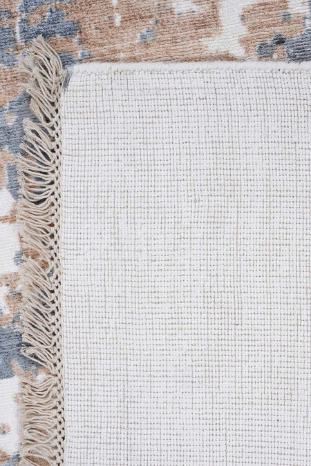 Naar Erase KC 307 Beige Modern Handwoven Bamboo Living Room Rug - MALLTURK