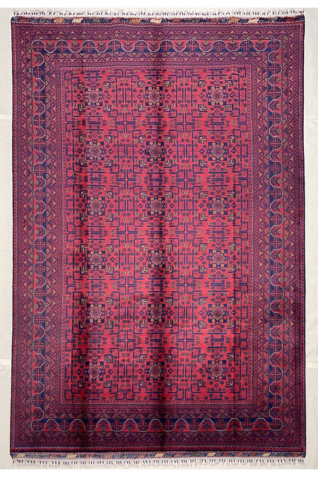 Afghan Rug Hand-Woven 6 Meter 100% Wool Natural Dye Handicraft Harika Yeni Yildiz Design