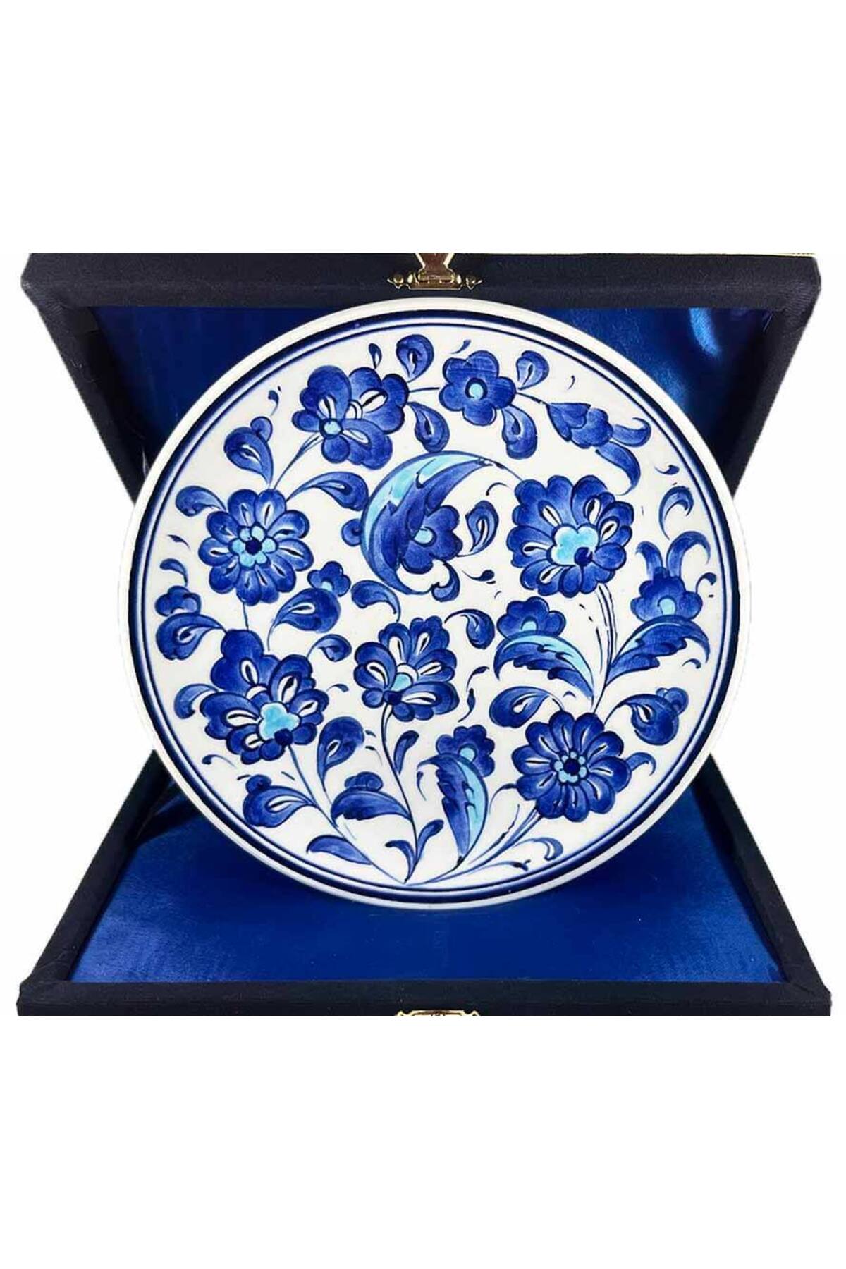Cini Evi Iznik Tile Plate Traditional Hatayi Patterned 18 cm - MALLTURK