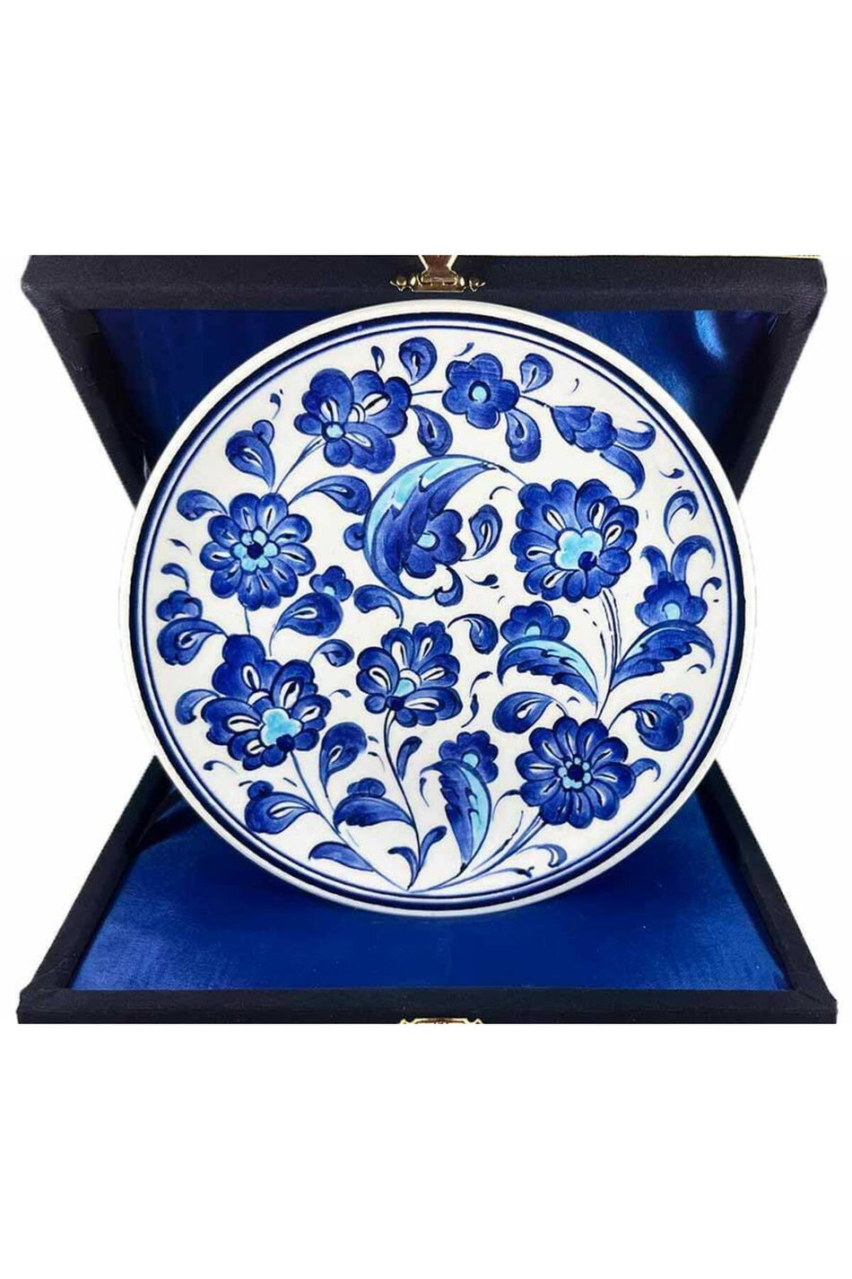 Cini Evi Iznik Tile Plate Traditional Hatayi Patterned 18 cm - MALLTURK