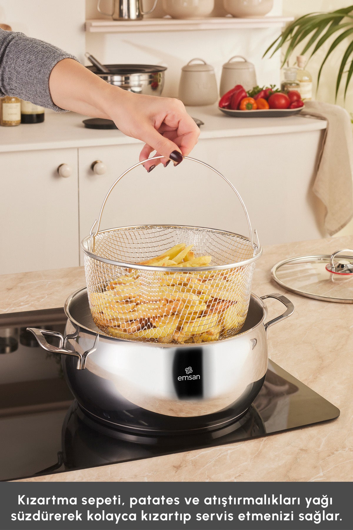 Emsan Karistir Pisir Sakla 18 Piece Karistirma Kabi ve Servis Gerecli Cookware Set