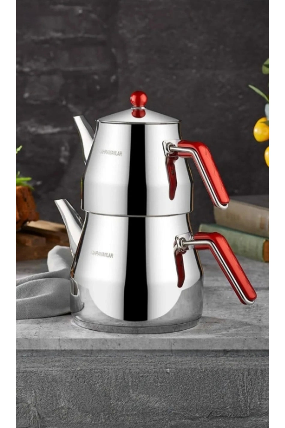 Kahramanlar Prism Maxi Size Teapot Set
