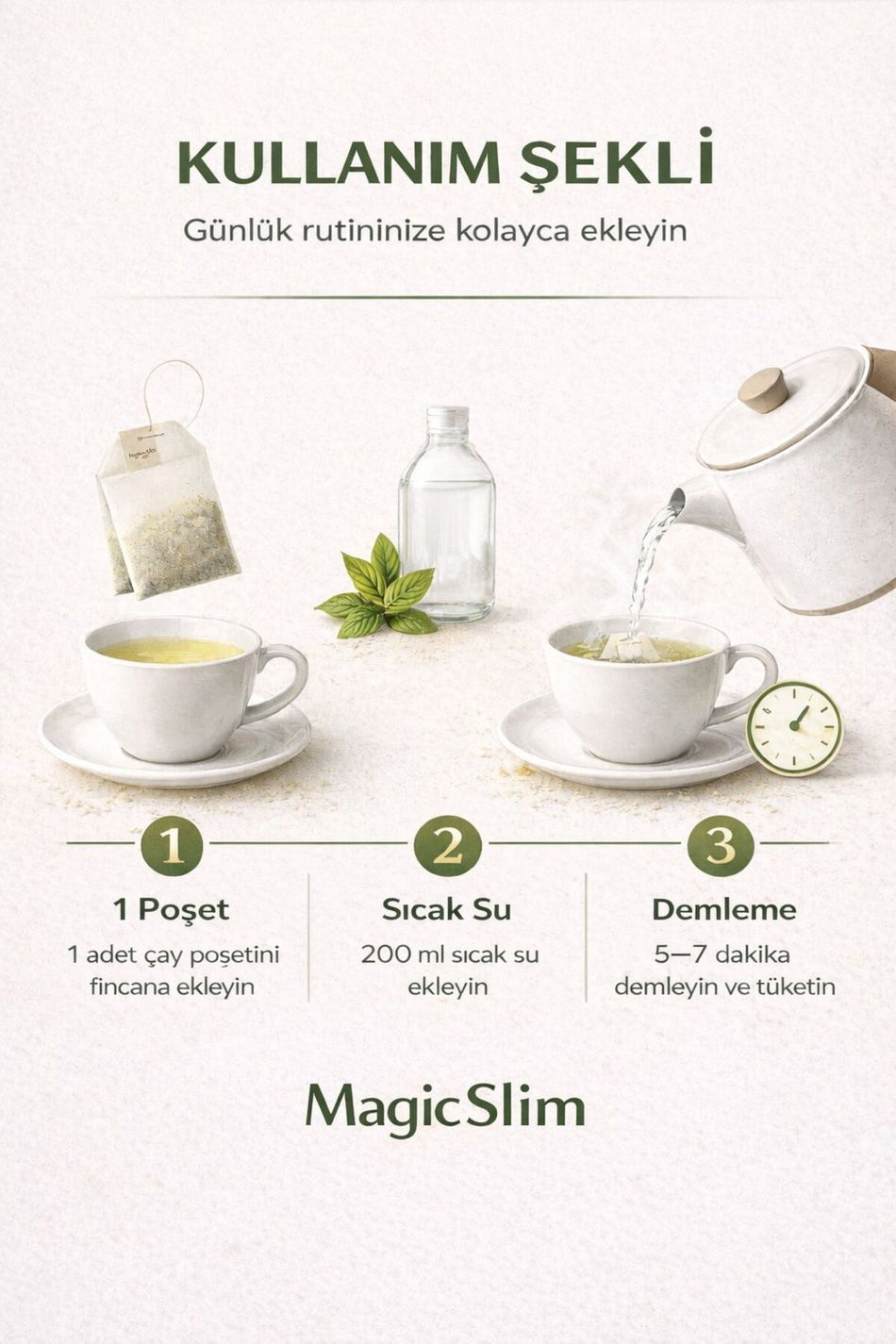 Magic Slim Detox-Tee – Grüntee mit Ananasgeschmack – 50g