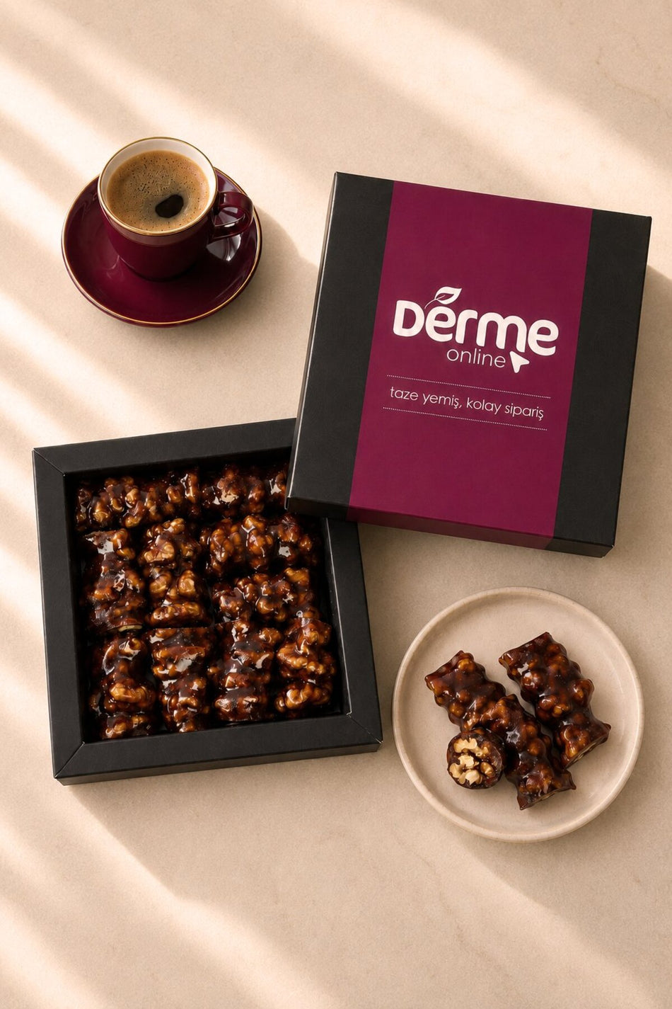 Derme Walnut Grape Molasses Confection bol with Grape Molasses 750 g - MALLTURK